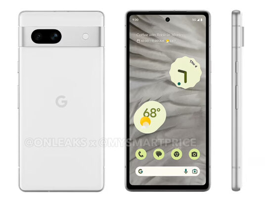 Kiszivárgott renderképek felfedik a Google Pixel 7a színválasztékát és dizájnját