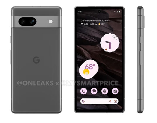 Kiszivárgott renderképek felfedik a Google Pixel 7a színválasztékát és dizájnját