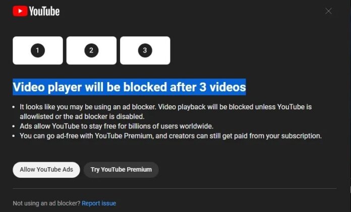 A YouTube fokozza a küzdelmet az AdBlock használók ellen