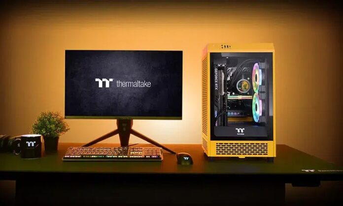 Thermaltake új Tower 200 Bumblebee Mini: Kompakt toronyház nagy teljesítményű komponensekkel