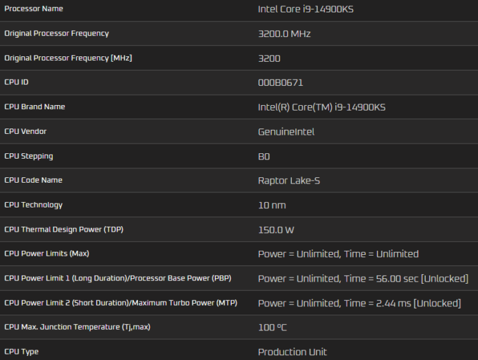 Az Intel Core i9-14900KS: a Raptor Lake frissítésének energiazabáló óriása