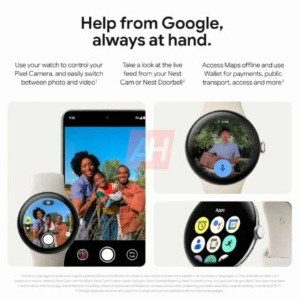 Két méretben érkezik a Google Pixel Watch 3; A 41 mm-es és 45 mm-es változatok részletei