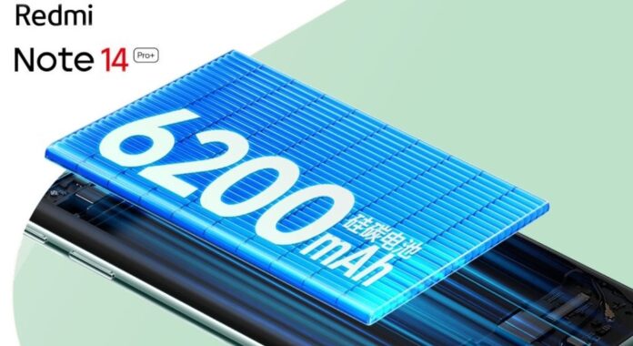 6200 mAh és Silícium-Karbon technológia a Redmi Note 14 Pro+ készülékben; Hosszabb üzemidő, csökkentett töltési teljesítmény